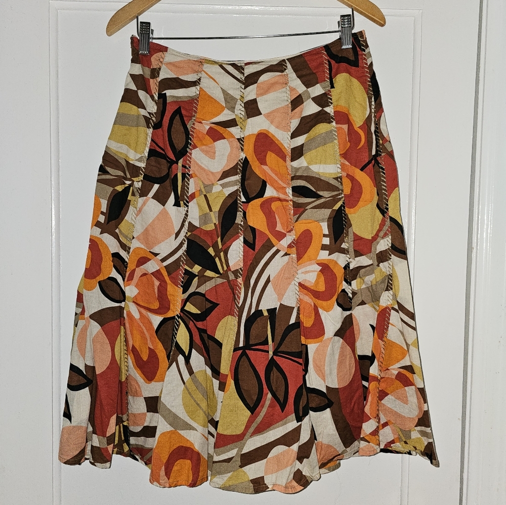 Orvis linen skirt